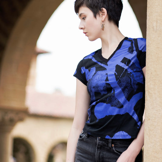 V-Neck Short Sleeve Graphic Tee